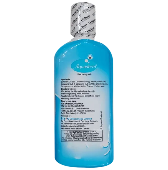 aquaderm body wash 200 ml